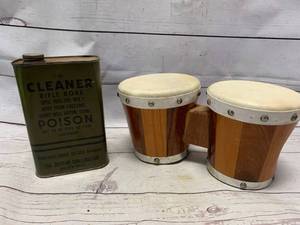 Vintage Military Gun Cleaner�And�Bongo Drums�