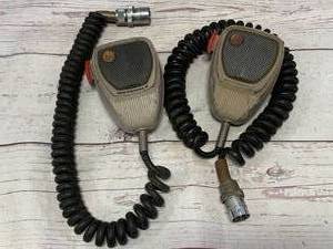 Lot of 2 Antique Motorola CB microphones�