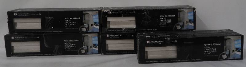 lot 15 image: MSI White Oak 3D Ledger Panel 6 in. x 24 in. Honed Marble Wall Tile (5 cases  30 sq. ft.)