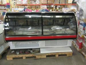 lot 5 image: Arneg Chicago 3 8 UI Commerical Ventilated Refrigerated Curved Glass Merchandiser
