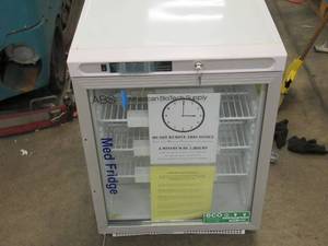 lot 17 image: NEW ABS American BioTech Supply Medical Fridge - Works Great