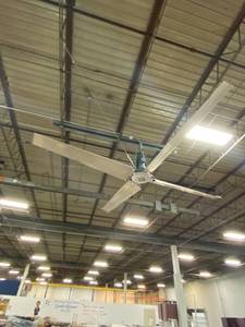 lot 51 image: RiteHite Revolution High Volume, Low Speed (HVLS) 16 Foot Warehouse Ceiling Fan