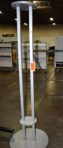 lot 293 image: 76 Tall Stationary Clothing Rack - Grey