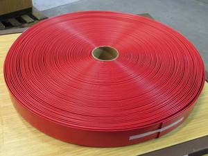 lot 703 image: Sunniland 2 Wide x 200 Roll Vinyl Strap for Patio Pool Lawn Garden Furniture - RED