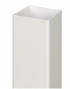 lot 711 image: 7 5x5x 8 Hollow White Vinyl Fence Posts