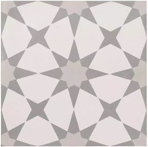 lot 736 image: 3 Cases of InDesign Cementine Kira 8 in. x 8 in. Durabody Ceramic Floor and Wall Tile 75 pieces (33 sq ft)