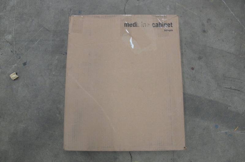 lot 80 image: 16 in. W x 20 in. H X 4 in. D Recessed or Surface Mount Frameless Beveled Bathroom Medicine Cabinet
