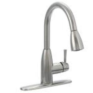 lot 5 image: American Standard Fairbury Single-Handle Pull-Down Sprayer Kitchen Faucet in Stainless Steel