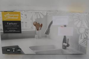 lot 11 image: American Standard Fairbury Single-Handle Pull-Down Sprayer Kitchen Faucet in Stainless Steel
