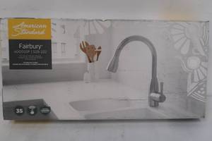 lot 13 image: American Standard Fairbury Single-Handle Pull-Down Sprayer Kitchen Faucet in Stainless Steel