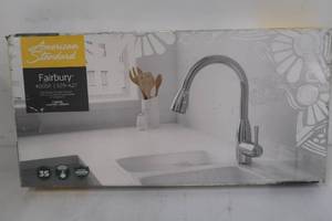 lot 24 image: American Standard Fairbury Single-Handle Pull-Down Sprayer Kitchen Faucet in Polished Chrome