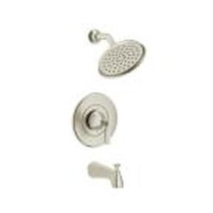 lot 43 image: American Standard Rumson Single-Handle 1-Spray Tub and Shower Faucet with 1.8 GPM in Brushed Nickel Valve Included