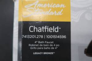 lot 37 image: American Standard Chatfield 4 in. Centerset 2-Handle Bathroom Faucet in Legacy Bronze