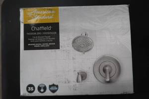 lot 39 image: Chatfield Single-Handle 3-Spray Tub and Shower Faucet with 1.8 GPM in Brushed Nickel (Valve Included)