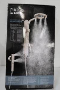 lot 67 image: Nebia by Moen 1-Spray 8 in. Dual Shower Head and Handheld Shower Head with Magnetic Dock in Spot Resist Brushed Nickel
