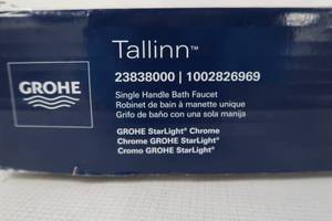 lot 84 image: Grohe Tallinn 4 in. Centerset Single-Handle Bathroom Faucet in Starlight Chrome