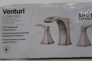 lot 91 image: Pfister Venturi 8 in. Widespread 2-Handle Bathroom Faucet in Spot Defense Brushed Nickel