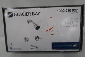 lot 93 image: Glacier Bay Aragon 2-Handle 1-Spray Tub and Shower Faucet in Chrome