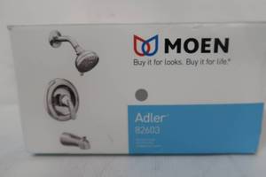 lot 108 image: Moen Adler Single-Handle 4-Spray Shower Faucet in Chrome