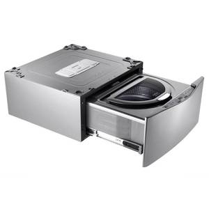 LG 27 in. 1.0 cu. ft. SideKick Pedestal Washer in Graphite Steel, WD100CV