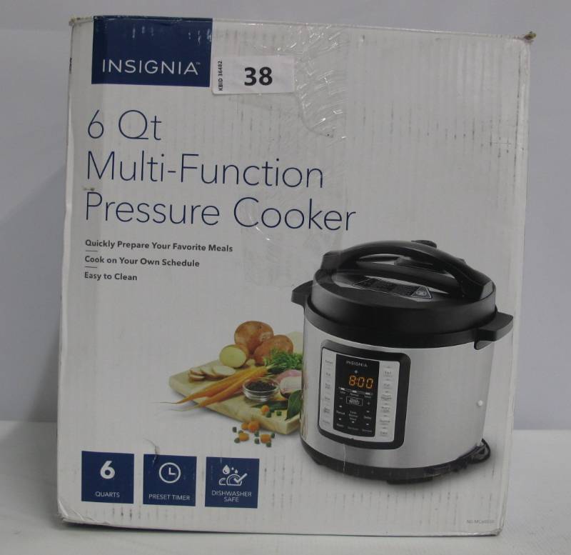 Insignia - 6qt Multi-Function Pressure Cooker - Stainless Steel