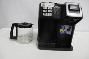 lot 41 image: Hamilton Beach 49976 FlexBrew Single-Serve and Full Pot Coffee Maker Compatible with K-Cup Pod and Grounds, Black.