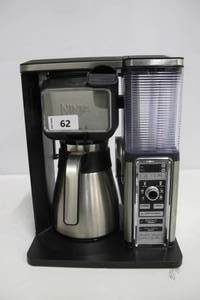 lot 62 image: Ninja 10-Cup Stainless Steel Specialty Coffee Maker - Black.