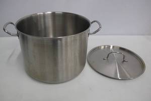 lot 69 image: Tramontina 80117580DS Pro-Line Stainless Steel Covered Stock Pot, 16-Quart