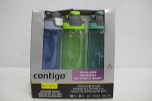 lot 85 image: Contigo AUTOSEAL Spill-Proof Water Bottles 24oz, BPA Free, Aqua, Lagoon