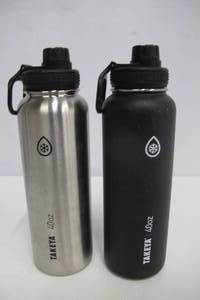 lot 87 image: Takeya ThermoFlask 2 Pack 40 oz Black and Silver