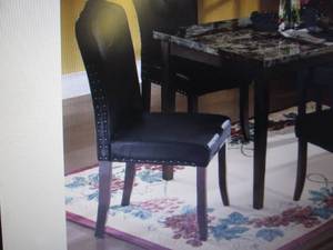 lot 4 image: Nailhead Dining Chair open box Reta...