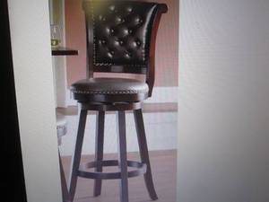 lot 11 image: Logan Swivel Bar Stool open box Ret...