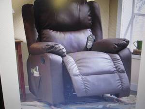 lot 19 image: Massage Recliner open box Retail $4...