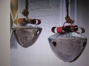 lot 42 image: Set of 2 Sleigh Bells open box Reta...