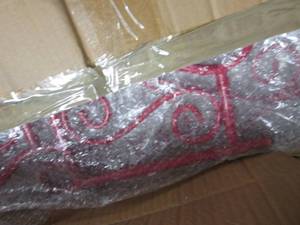 lot 56 image: Red Scroll Over the Sink Shelf open...
