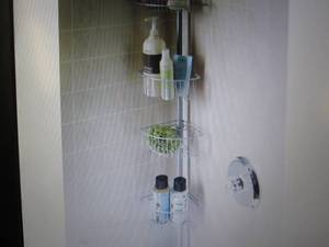 lot 59 image: Adjustable Shower Pole Caddy open b...