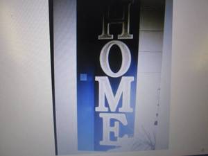 lot 62 image: Large Home Letters Sign open box Re...