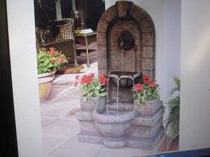lot 64 image: Planter Fountain open box Retail $1...