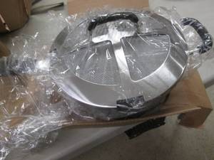 lot 83 image: Strainer Pot Hard Anodized Aluminum...