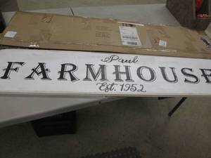 lot 86 image: Already Personalized Farm House Sig...