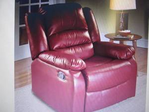 lot 92 image: Overstuffed Recliner open box Retai...