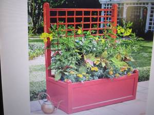 lot 93 image: Large Trellis Planter open box Reta...