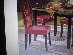 lot 97 image: Nailhead Dining Chair open box Reta...