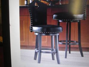 lot 101 image: Nailhead Stool open box Retail $149...