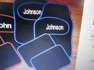 lot 125 image: Set of 4 Car Mats open box, persona...
