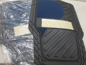 lot 126 image: Set of 3 Rubber Car Mats open box R...