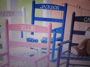 lot 131 image: Childs Rocking Chair open box, per...