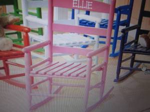 lot 135 image: Childs Rocking Chair open box, per...