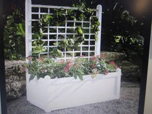 lot 156 image: Large Trellis Planter open box Reta...