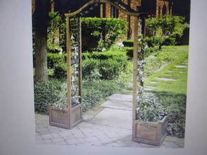 lot 181 image: Garden Arch with Planters open box ...
